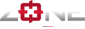 ZONE logo white phaser